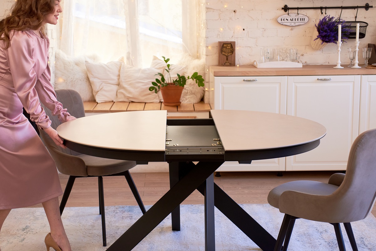 Стол круглый раздвижной Лондон-2C/T купить Новосибирске - Фото 4