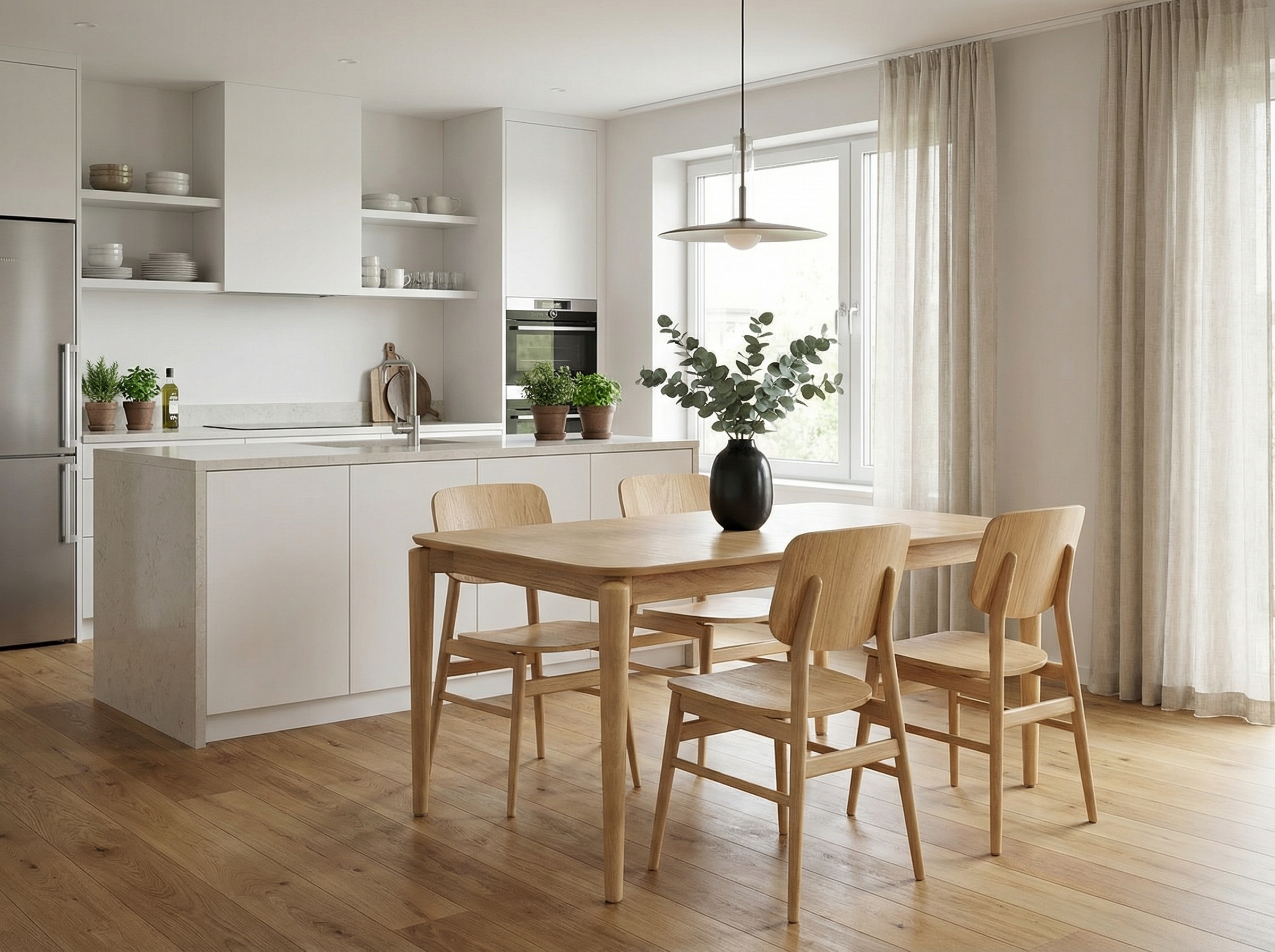 Обеденная зона VASTO 1300 НА + Деревянный стул VASTO-V купить Новосибирске - Фото 1